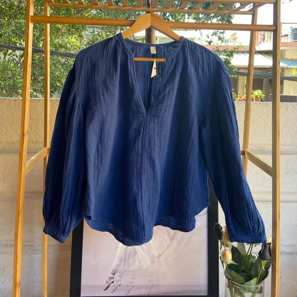 100 % Cotton Crinkle Double Gauze Tops. Size - M (Fit up to L) - Picture 3 of 7